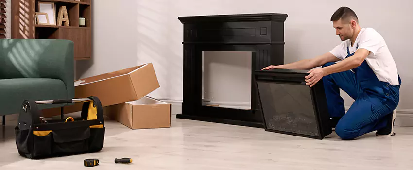Old Rusted Metal Fireplace Repair And Replacement in Atascocita, TX