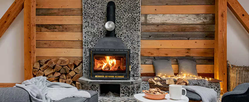 Thelin Hearth Products Direct Vent Gas Stove Fireplace Inspection in Atascocita, Texas